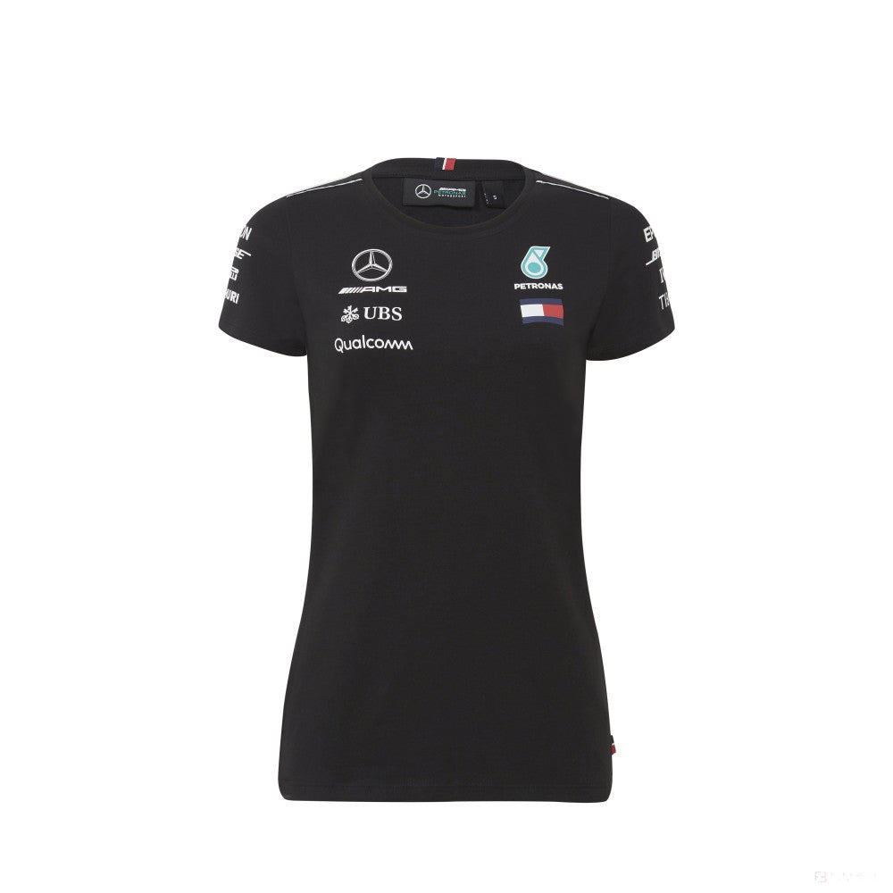 Dámské tričko Mercedes, Team, Black, 2018