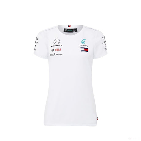 Dámské tričko Mercedes, tým, bílé, 2018 - FansBRANDS®
