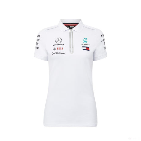 Mercedes Dámské Polo, Tým, Bílá, 2018 - FansBRANDS®