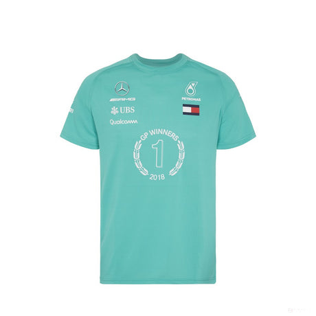 Tričko Mercedes, vítěz závodu, zelené, 2018 - FansBRANDS®