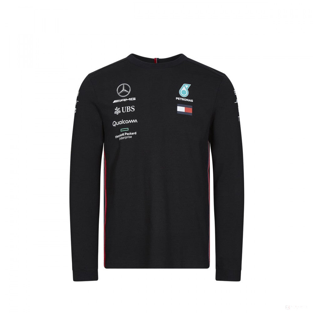 Tričko Mercedes s dlouhým rukávem, tým s dlouhým rukávem, černé, 2019 - FansBRANDS®