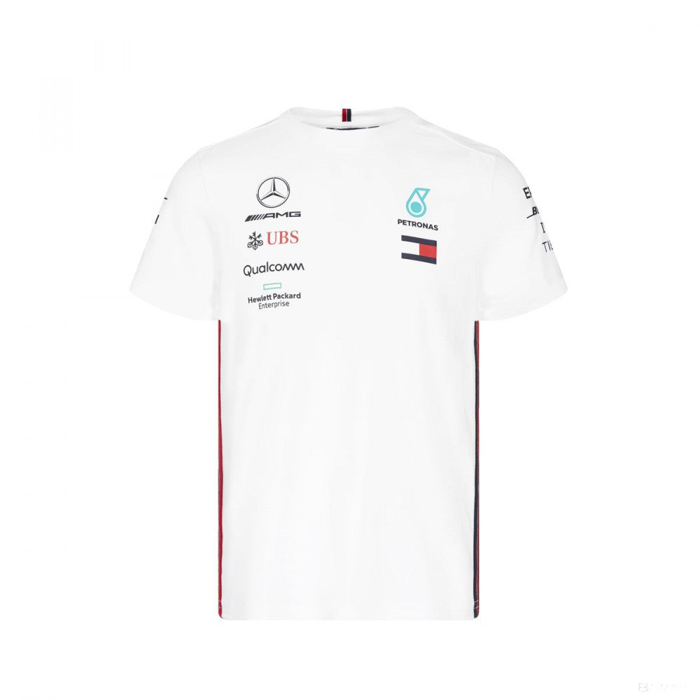 Tričko Mercedes, tým, bílé, 2019 - FansBRANDS®
