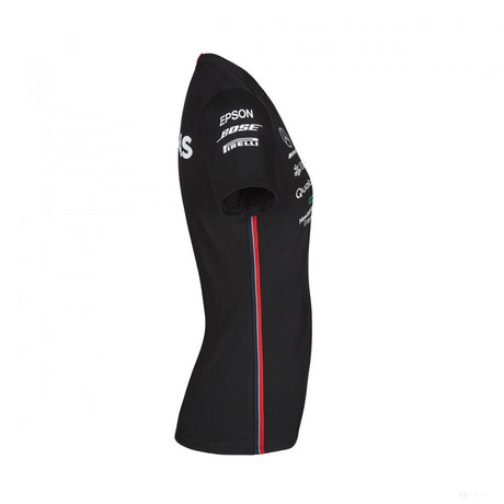Dámské tričko Mercedes, Team, Black, 2019 - FansBRANDS®