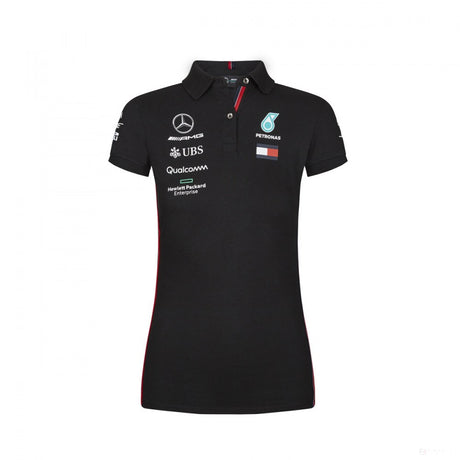 Mercedes Dámské Polo, Tým, Černá, 2019 - FansBRANDS®