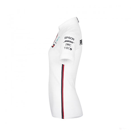 Mercedes Dámské Polo, Tým, Bílá, 2019 - FansBRANDS®