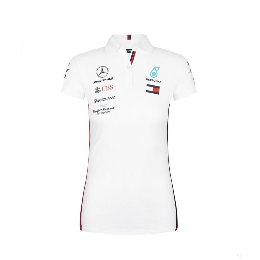 Mercedes Dámské Polo, Tým, Bílá, 2019 - FansBRANDS®