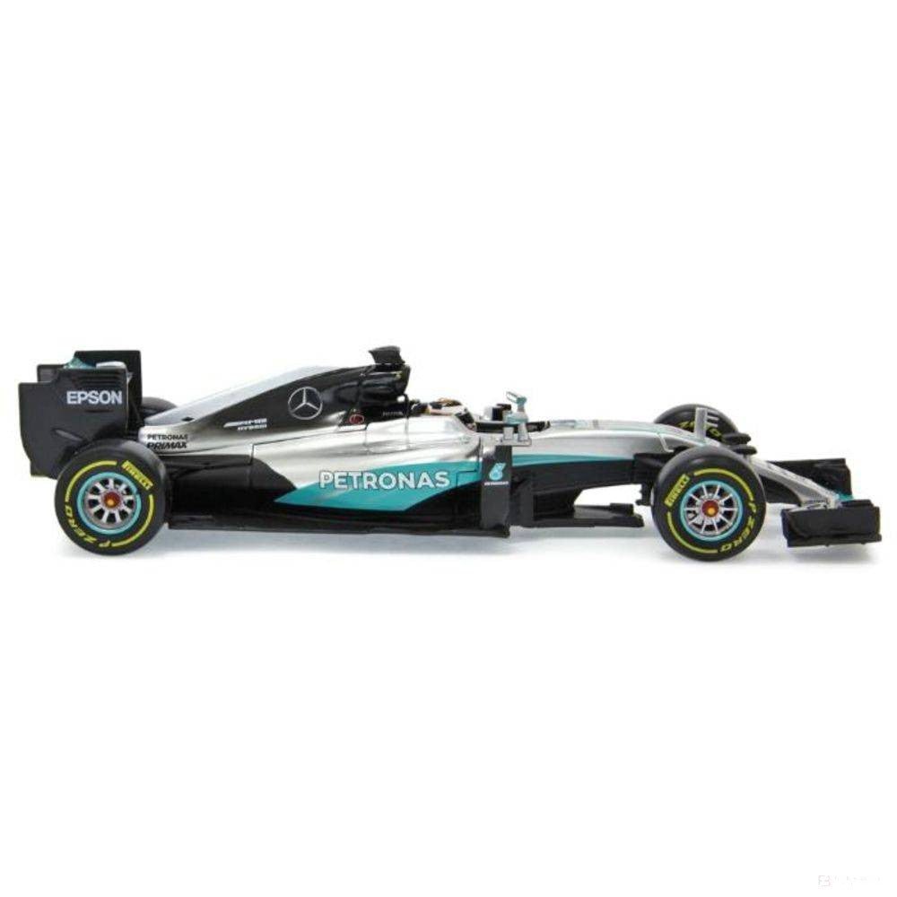 Model vozu Mercedes, W07 Hamilton, měřítko 1:18, stříbrný, 2018 - FansBRANDS®