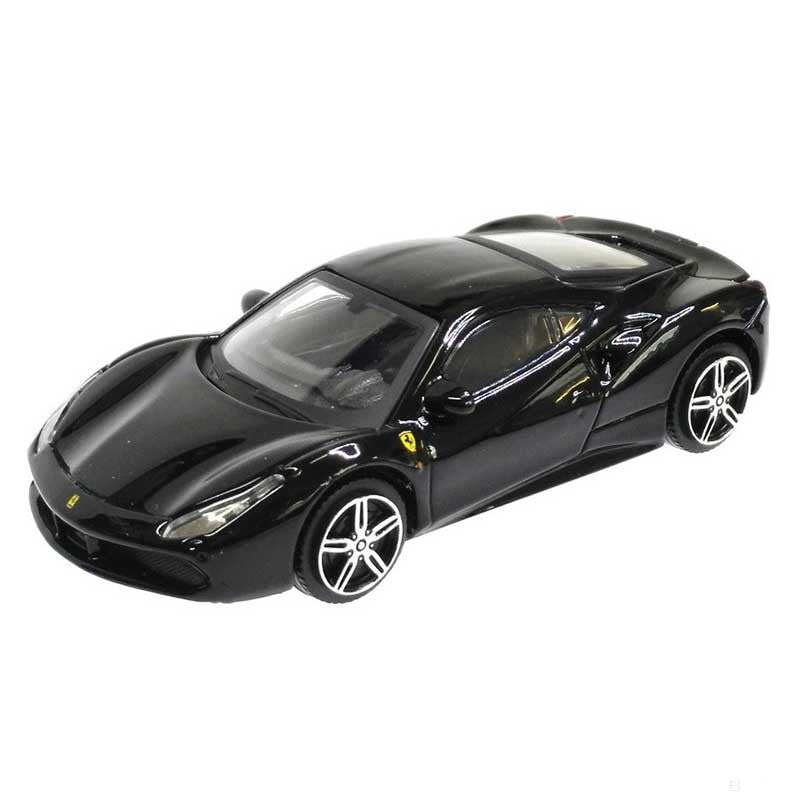 Model vozu Ferrari, 488 GTB, měřítko 1:43, černý, 2021