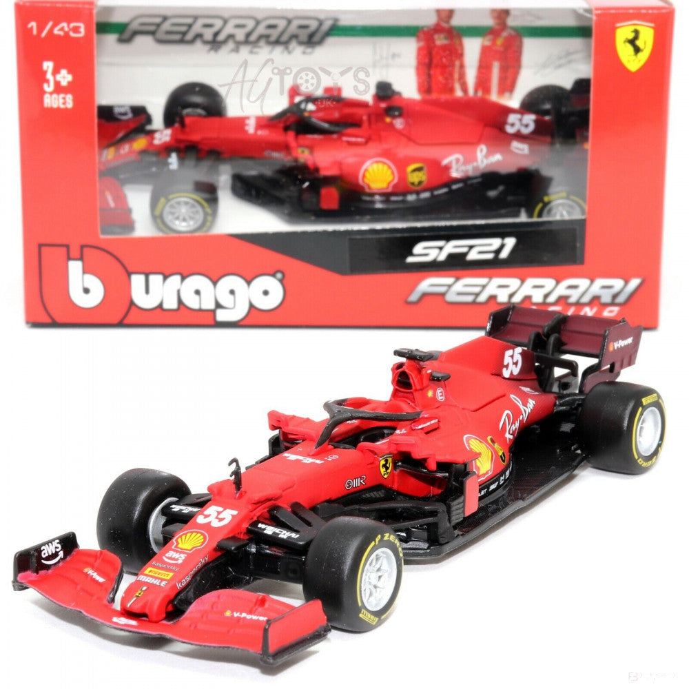 Ferrari Model auta, SF21, měřítko 1:43, červená, 2021 - FansBRANDS®