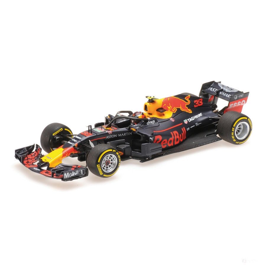 Model vozu Red Bull, Red Bull RB14 Max Verstappen, měřítko 1:43, modrý, 2018
