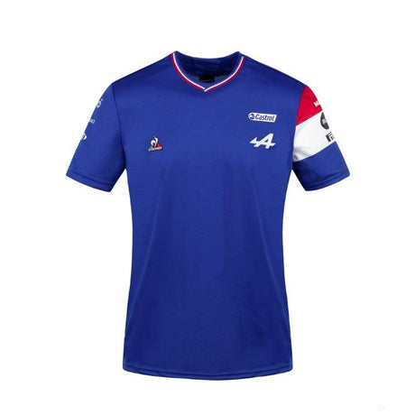 Alpské tričko, Esteban Ocon 31 Team, modré, 2021