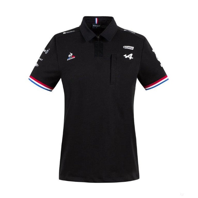 Alpine Dámské Polo, Tým, Černá, 2021 - FansBRANDS®