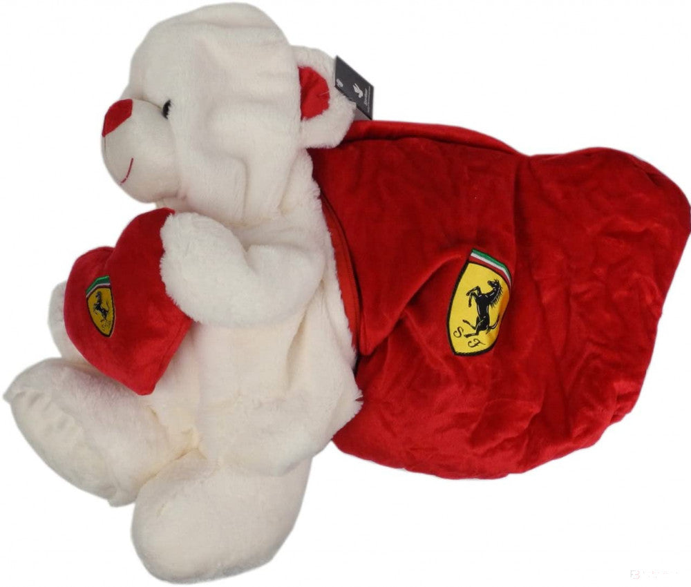 Ferrari Polštář, Ferrari 2v1 Teddy, 30 cm, Bílá, 2020 - FansBRANDS®