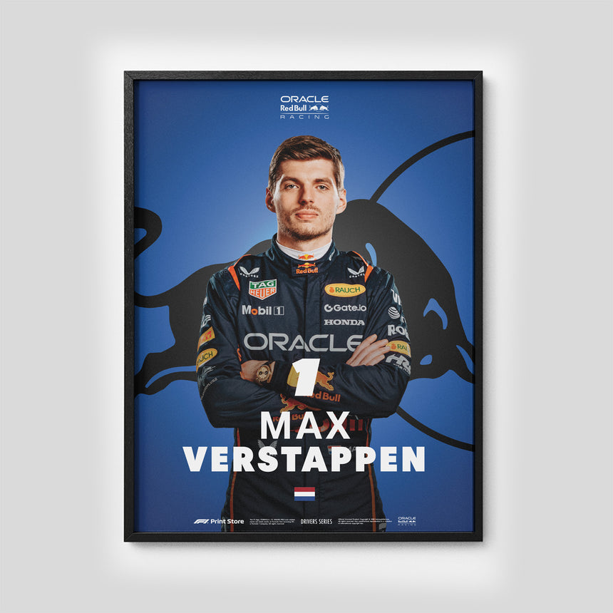 Originální F1 Print - Max Verstappen plakát (A3 velikost)