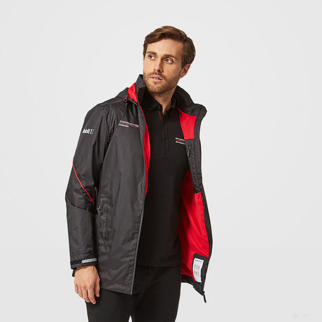 Bunda Porsche Team Rain Jacket, černá, 2022 - FansBRANDS®