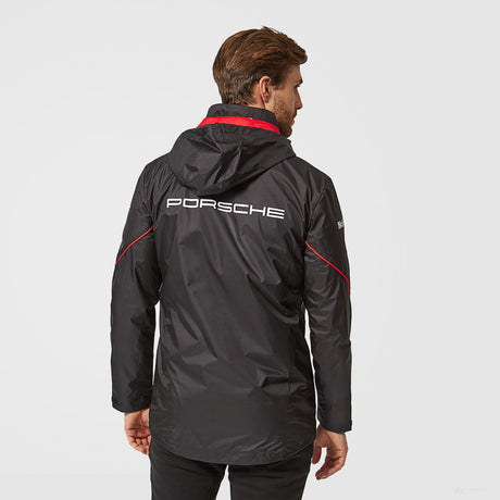 Bunda Porsche Team Rain Jacket, černá, 2022 - FansBRANDS®