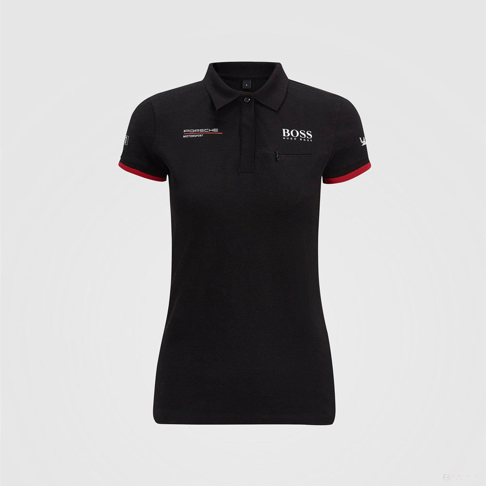 Porsche Womens Team Polo, černá, 2022 - FansBRANDS®