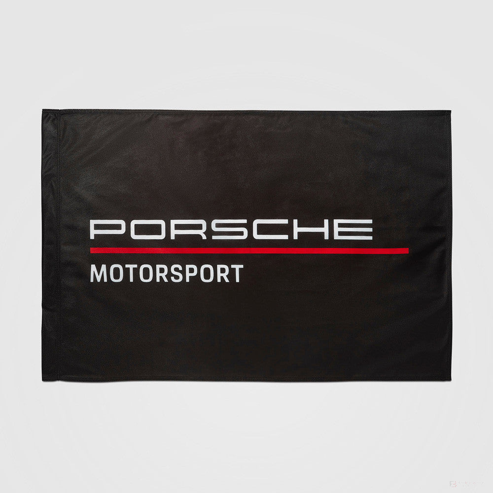 Porsche Fanwear Flag, 90x60 cm, černá, 2022