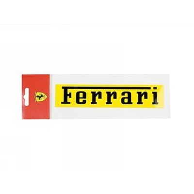 Samolepka Ferrari, 11x2 cm, žlutá, 2012 - FansBRANDS®