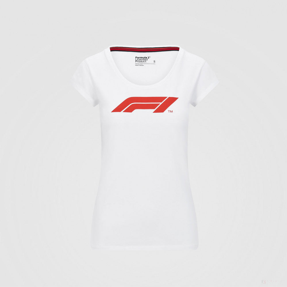 Dámské tričko Formule 1, Logo Formule 1, bílé, 2020