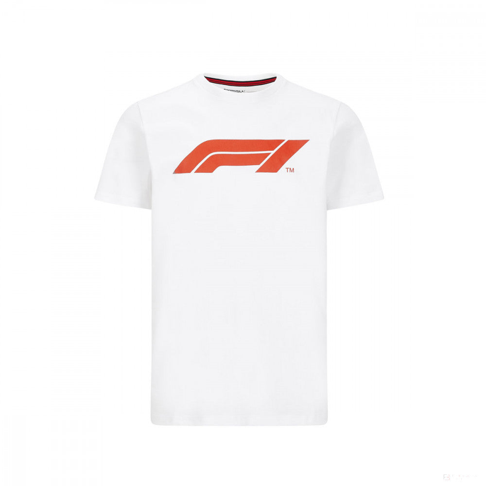 Tričko Formule 1, Logo Formule 1, Bílé, 2020