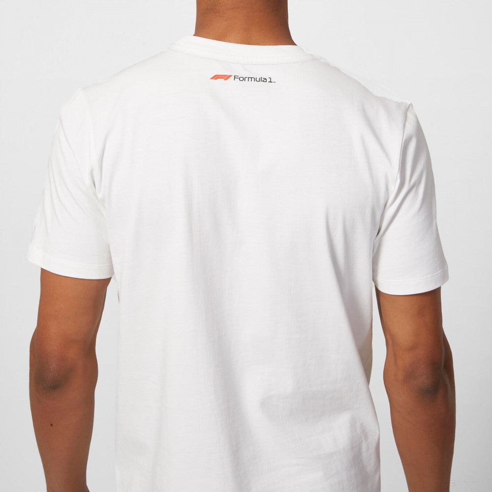 Tričko Formule 1, Logo Formule 1, Bílé, 2020
