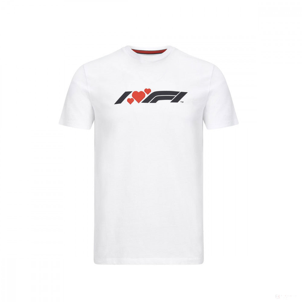 Tričko Formule 1, Formule 1 I LOVE F1, bílé, 2020 - FansBRANDS®