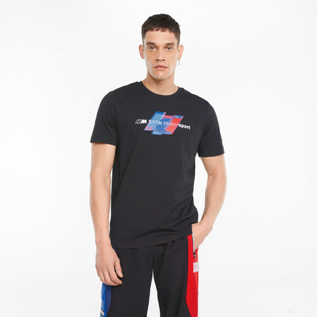 Tričko BMW, logo Puma BMW Motorsport, černé, 2021 - FansBRANDS®