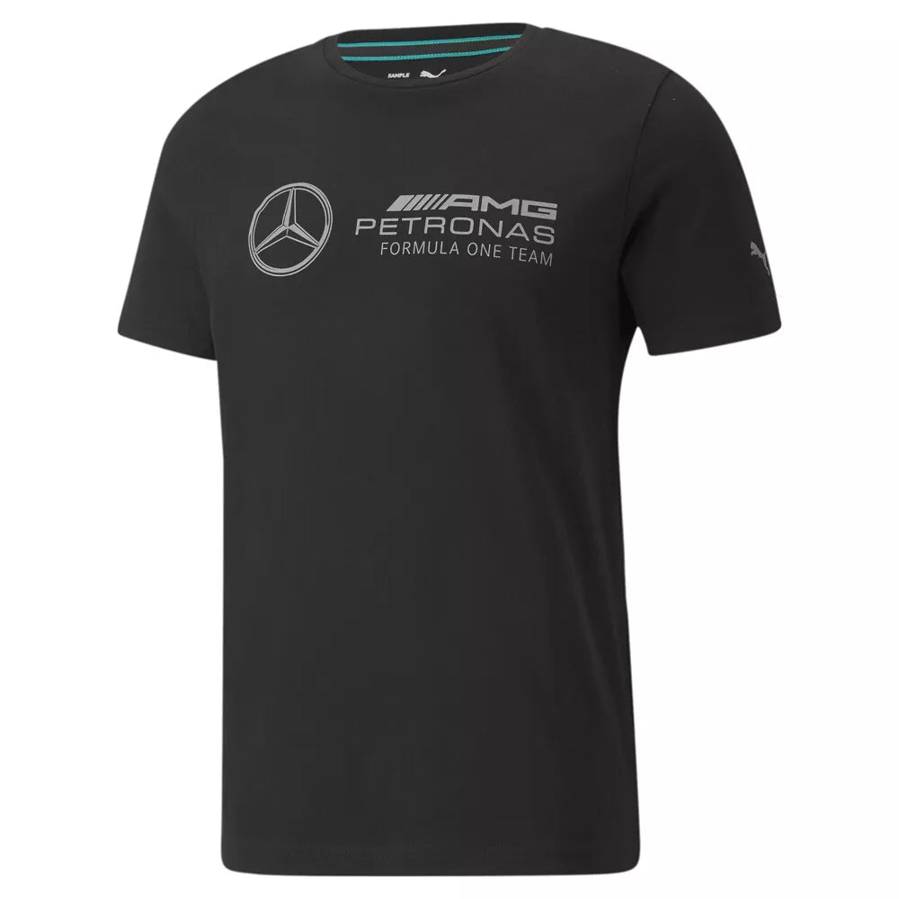 Black Mercedes T-shirt, Puma logo, 2021
