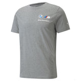 BMW tričko, Puma BMW MMS ESS malé logo, šedé, 2021 - FansBRANDS®