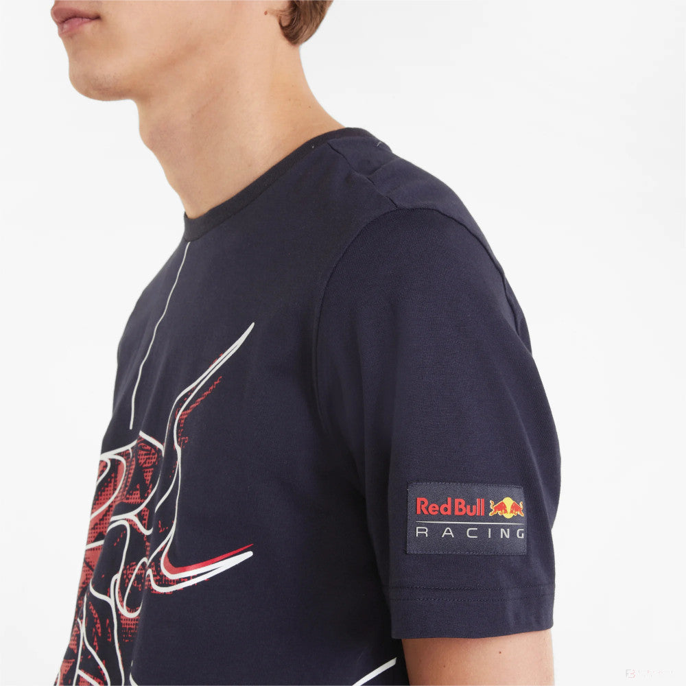 Tričko Red Bull, modré, 2022