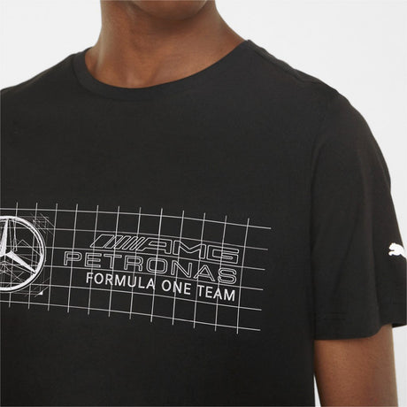 Tričko Puma Mercedes, černé, 2022 - FansBRANDS®