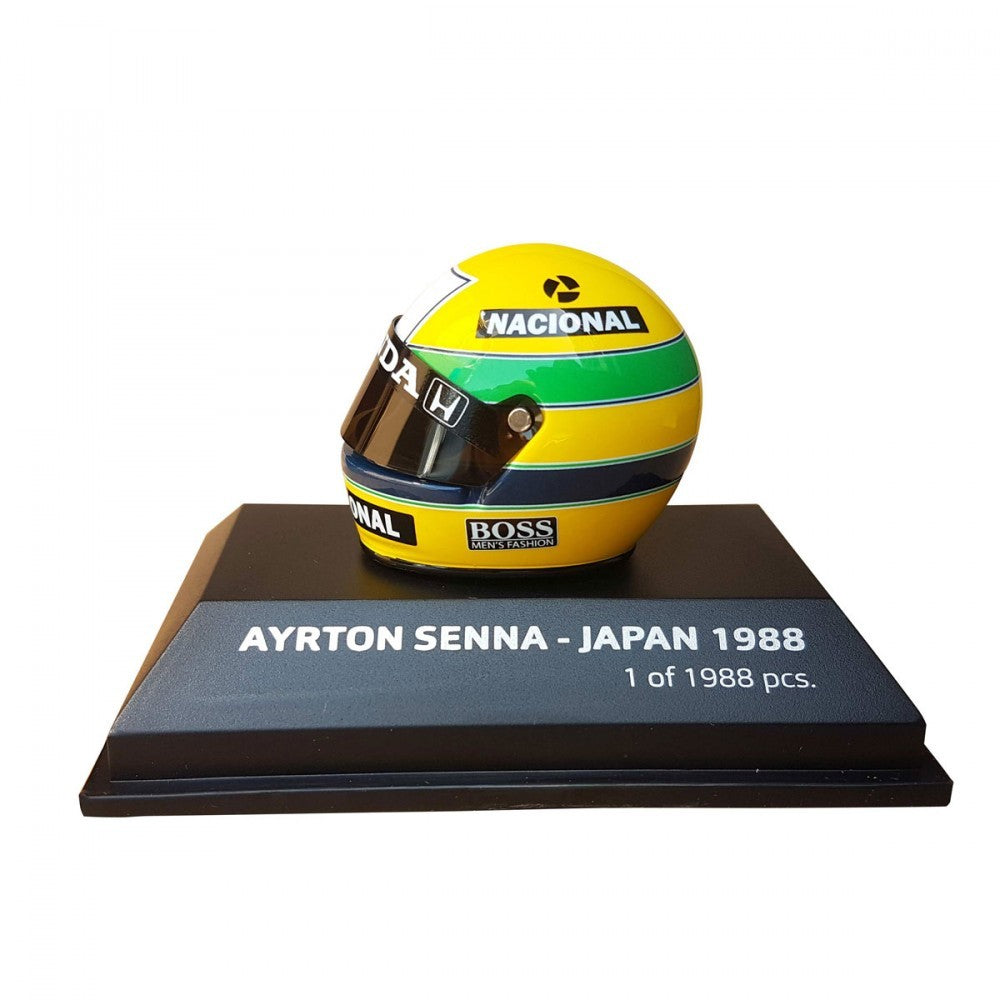 Helma Ayrton Senna Mini, měřítko 1:8, žlutá, 2018 - FansBRANDS®