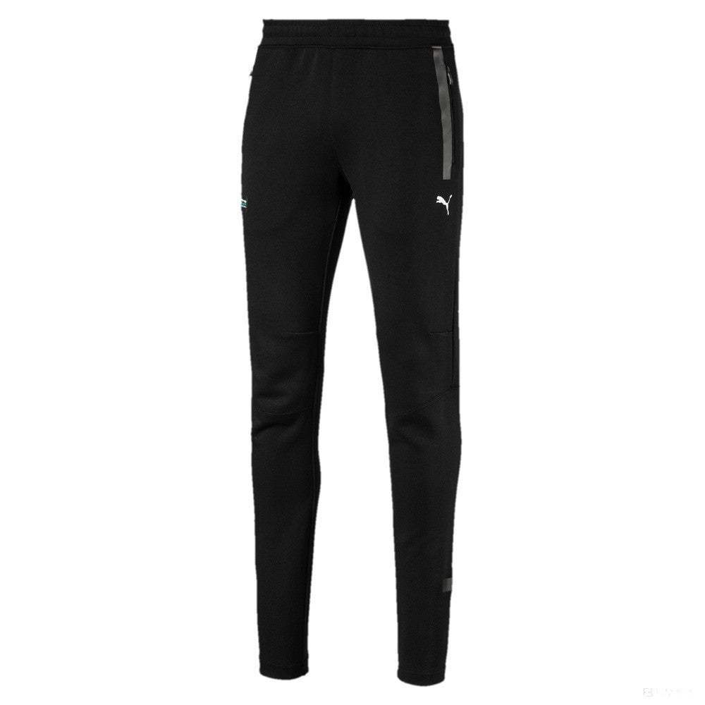 Mercedes pants, Puma team logo, black, 2019