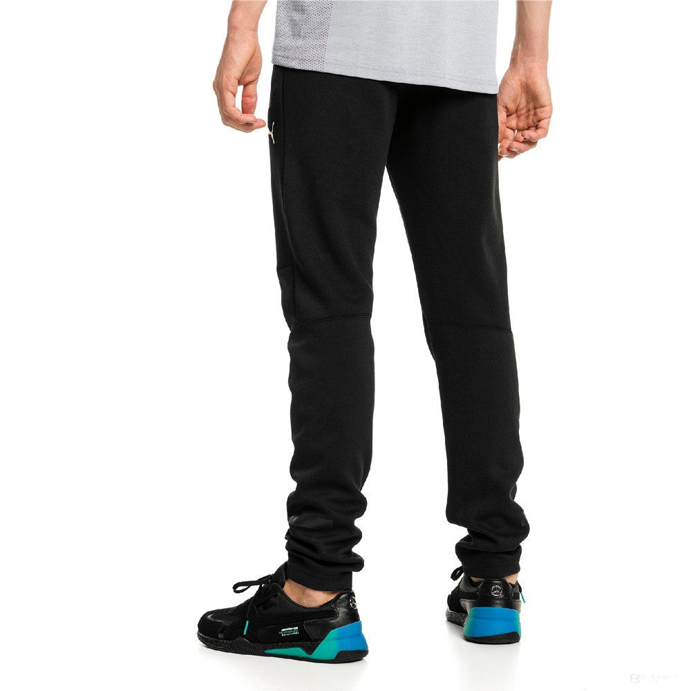 Mercedes pants, Puma team logo, black, 2019