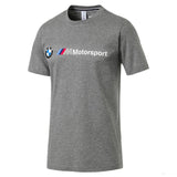 Tričko BMW, Puma BMW MMS Logo Kulatý Výstřih, Šedé, 2019