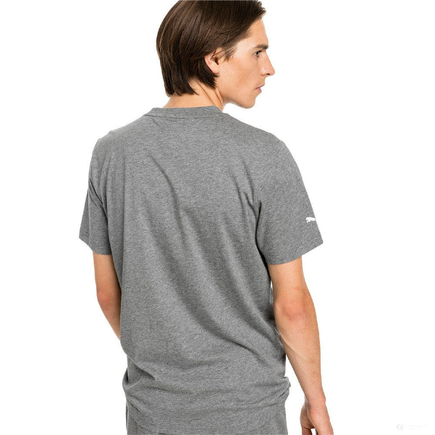 Tričko BMW, Puma BMW MMS Logo Kulatý Výstřih, Šedé, 2019