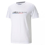 BMW tričko, Puma BMW MMS Logo+, bílé, 2021