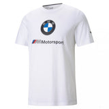 BMW tričko, Puma Logo BMW MMS ESS, bílé, 2021 - FansBRANDS®