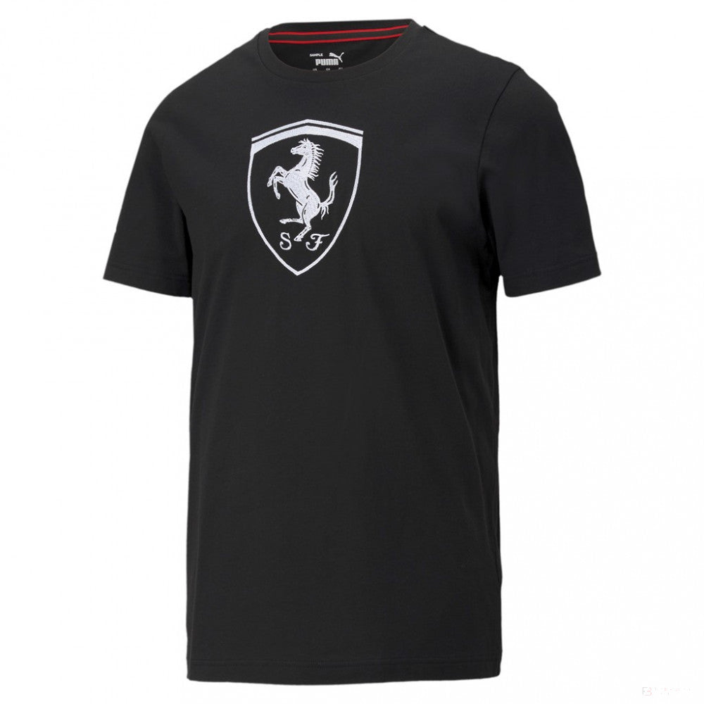 Ferrari tričko, Puma Big Shield+, černé, 2021