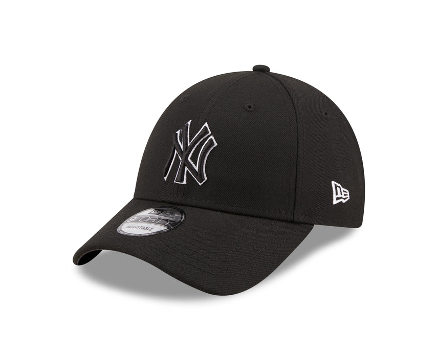 New York Yankees Kšiltovka, New Era, 9FORTY, pop obrys, Černá
