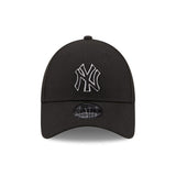 New York Yankees Kšiltovka, New Era, 9FORTY, pop obrys, Černá