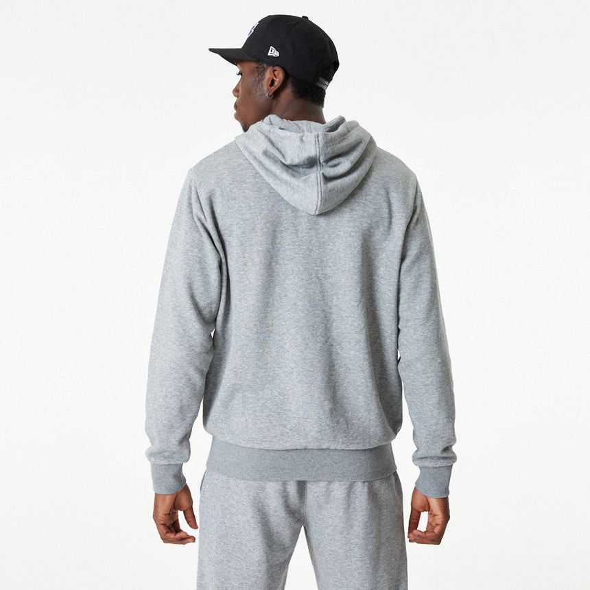 Mikina Los Angeles Lakers s kapucí, na zip po celé délce, New Era, šedá