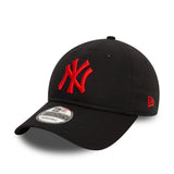 New York Yankees Čepice, červené logo, New Era, 9TWENTY, základní, Černá
