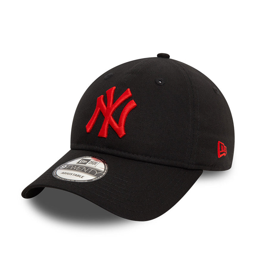 New York Yankees Čepice, červené logo, New Era, 9TWENTY, základní, Černá