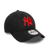 New York Yankees Čepice, červené logo, New Era, 9TWENTY, základní, Černá