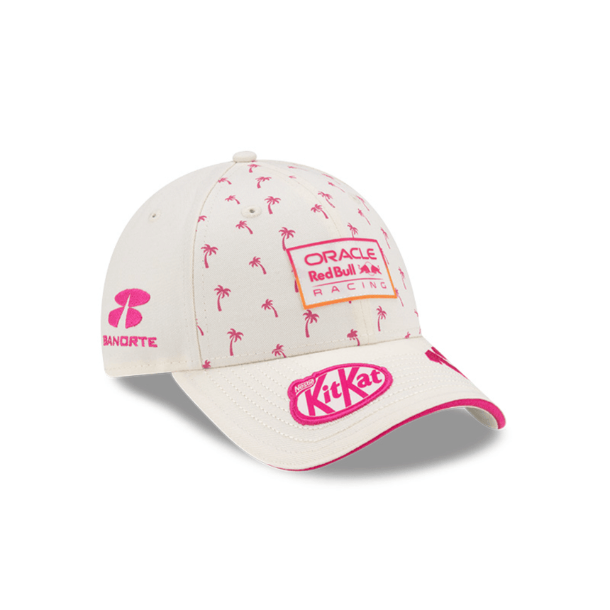 Kšiltovka Red Bull, New Era, 9FORTY, Sergio Perez, Miami SE, bílá