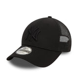 Kšiltovka New York Yankees, trucker, New Era, 9FORTY, úplně Černá