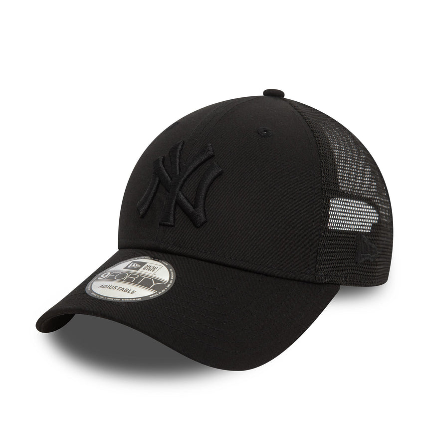 Kšiltovka New York Yankees, trucker, New Era, 9FORTY, úplně Černá