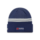 Haas pletená čepice, s manžetou z pleteniny, navrženo, New Era, modrá